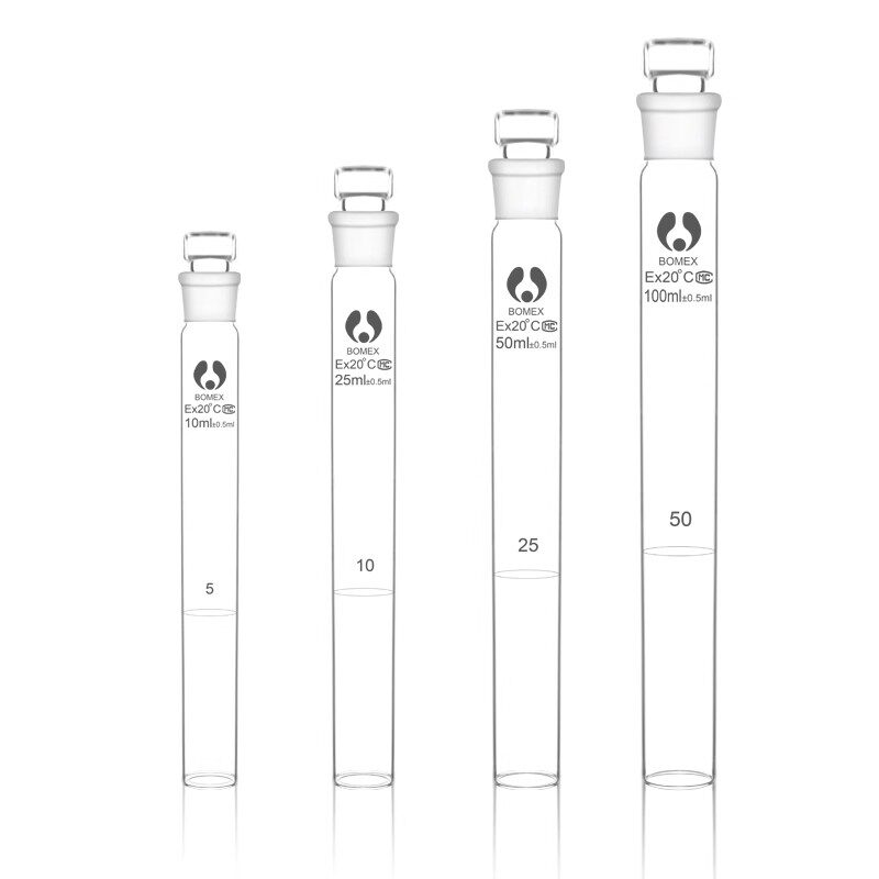 Stoppered Colorimetric Tubes (10ml, 25ml, 50ml, 100ml) – Nessler Stoppered Glass