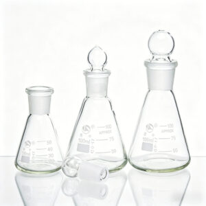 Glass Stoppered Erlenmeyer Flask