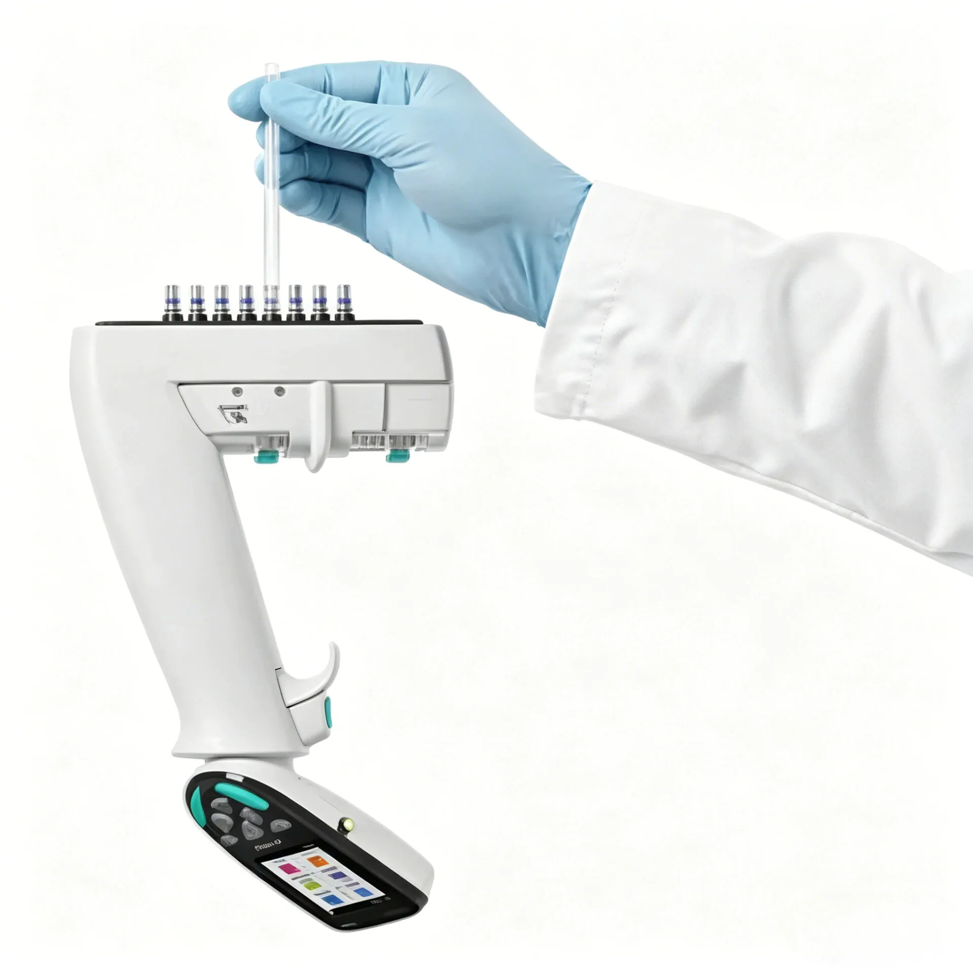 E1-ClipTip™ Adjustable-Spacing Equalizer Motorized Multichannel Pipette